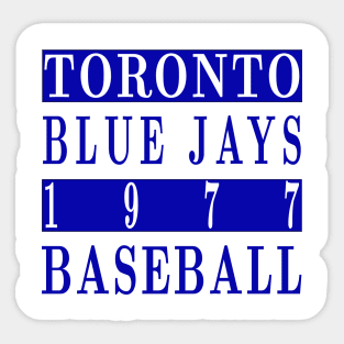 Toronto Blue Jays 1977 Baseball Classic Sticker